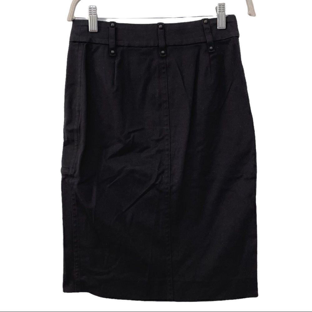 Yves Saint Laurent Black Midi Pencil Skirt - size 36 - Picture 3 of 7